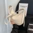 Fashion White Pu Large Capacity Crossbody Bag