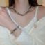 Fashion Bracelet - Gray (10mm) Pearl Beaded Bracelet