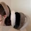 Fashion Headband-white Plush Light Board Wide-brimmed Headband