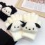 Fashion 2# White Cartoon Puppy Knitted Children's Five-finger Gloves