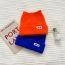 Fashion Lake Blue Polyester Knitted Patch Beanie