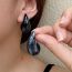 Fashion Beige [glossy] Metal Geometric Drop Earrings