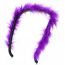 Fashion Purple Plush Thin Edge Headband