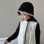 Fashion Khaki Polyester Knitted Children's Beanie With Smiley Face Logo