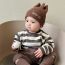 Fashion Apricot Polyester Letter Knitted Children's Beanie
