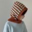 Fashion Oatmeal Stripes Color Block Striped Knitted Children's Beanie