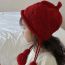 Fashion Off-white Solid Color Knitted Braided Children's Beanie