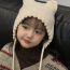 Fashion Apricot Polyester Knitted Small Ear Children's Beanie