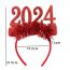 Fashion Red Fabric Geometric Number Headband