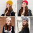 Fashion Golden Yellow Acrylic Knitted Beanie