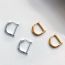 Fashion 15mm Gold Color Ek3604 Ear Copper Geometric Letter Earrings