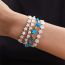 Fashion 5# Geometric Beaded Shell Flower Bracelet