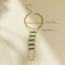 Fashion Green Geometric Beaded Three-layer Bracelet
