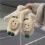 Fashion Cute Smiling People-beige Cartoon Plush Halter Neck All-inclusive Gloves