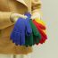 Fashion Klein Blue (upgraded Version) Solid Color Knitted Five-finger Gloves