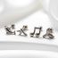 Fashion 7# Stainless Steel Geometric Piercing Nails (single)