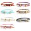 Fashion Color Colored Steel Wire Braided Figure Buckle Leather Rope