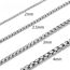 Fashion 3mm45cm Steel Color Stainless Steel Geometric Chain Diy Necklace