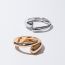 Fashion Gold And Silver Two Colors Alloy Geometric Double-ended Open Bracelet