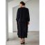 Fashion Black Embroidery Cotton Embroidered Slit Sun Protection Cardigan