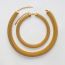 Fashion 16mm Gold Bracelet. Ring Opening Is About 5.8cm Titanium Steel Geometric Mesh Bracelet