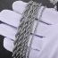 Fashion 3mm60cm Steel Color Stainless Steel Geometric Twist Chain Necklace