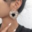 Fashion 7# Alloy Diamond Love Earrings