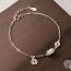 Fashion Silver Adjust The Small Waist Copper Coin Bracelet