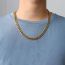 Fashion 6mm45cm Steel Color Stainless Steel Geometric Chain Men's Necklace