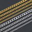 Fashion 6mm45cm Gold Stainless Steel Geometric Chain Men's Necklace