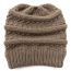 Fashion Pink Knitted Light Panel Hollow Woolen Hat