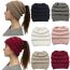 Fashion Pink Knitted Light Panel Hollow Woolen Hat