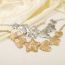 Fashion White King Alloy Love Five-pointed Star Flower Necklace