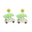 Fashion Colorful Star Circle Acrylic Star Round Earrings