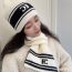 Fashion Soot Hat Wool Knitted Letter Embroidered Beanie