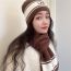 Fashion Soot Hat Wool Knitted Letter Embroidered Beanie