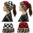 Fashion Leopard Print Red Check Wool Knitted Leopard Check Beanie