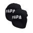 Fashion Mama+mini+papa (black Woolen Hat) Letter Embroidered Knitted Beanie