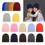 Fashion Light Blue—adult Knitted Hat Acrylic Knitted Rolled Edge Beanie