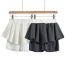 Fashion Grey Pleated Skirt Shorts