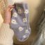 Fashion Little Penguin【1 Pair】 Mink Velvet Printed Mid-calf Socks