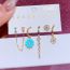 Fashion Gold Copper Set With Zirconium And Diamond Flower Earrings Set
