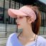 Fashion Beige Polyester Letter Empty Top Baseball Cap