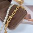 Fashion Bracelet Titanium Steel Pearl Beads Spliced Chain Bracelet