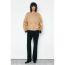 Fashion Gold Polyester Stand Collar Jacket