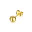 Fashion 6mm Steel Ball Stud Earrings Rose Gold Ms-113 Stainless Steel Ball Earrings