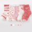 Fashion Literary Purple Style-(5 Pairs Of Hardcover) New Product! Class A Combed Soft Cotton Cotton Printed Children's Mid-calf Socks Set
