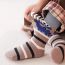 Fashion (winter Plus Velvet New Brown Series Week-5 Pairs (class A Pure Cotton) Cotton Printed Children's Mid-calf Socks Set