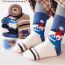Fashion (new Winter Plus Velvet) Happy Dinosaur-5 Pairs (class A Pure Cotton) Cotton Printed Children's Mid-calf Socks Set