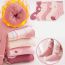 Fashion Bow Princess-5 Pairs [new Winter Style Extra Thick Terry] Cotton Knitted Childrens Mid-calf Socks
